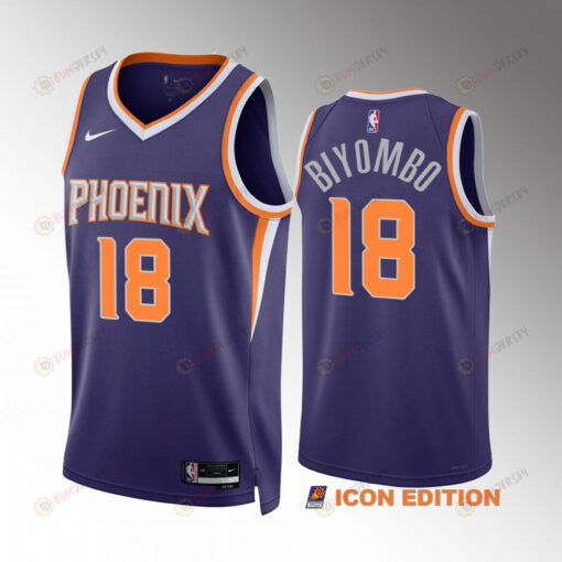 Bismack Biyombo 18 2022-23 Phoenix Suns Purple Icon Edition Men Jersey Swingman