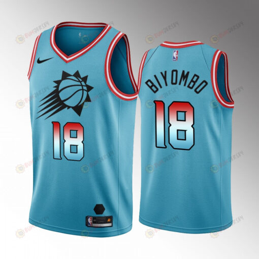 Bismack Biyombo 18 Phoenix Suns 2022-23 City Edition Blue Jersey