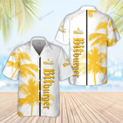 Bitburger Brewery Palm 3D Printed Hawaiian Shirt