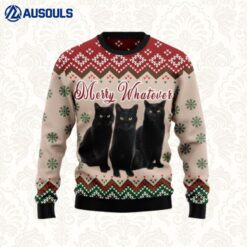 Black Cat Ugly Sweaters For Men Women Unisex