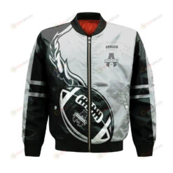 Blainville-Boisbriand Armada Bomber Jacket 3D Printed Flame Ball Pattern