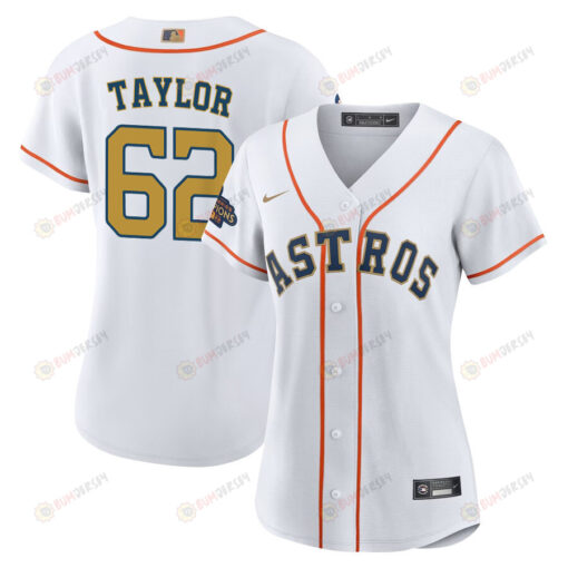 Blake Taylor 62 Houston Astros 2023 Women Jersey - White/Gold