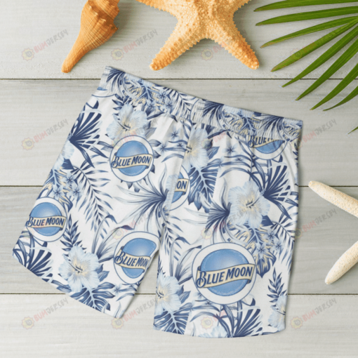 Blue Moon Beer Hawaiian Shorts Summer Shorts Men Shorts - Print Shorts