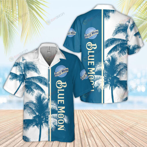 Blue Moon Palm 3D Printed Hawaiian Shirt