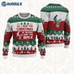 Bmx All I Want For Christmas Ugly Sweaters For Men Women Unisex
