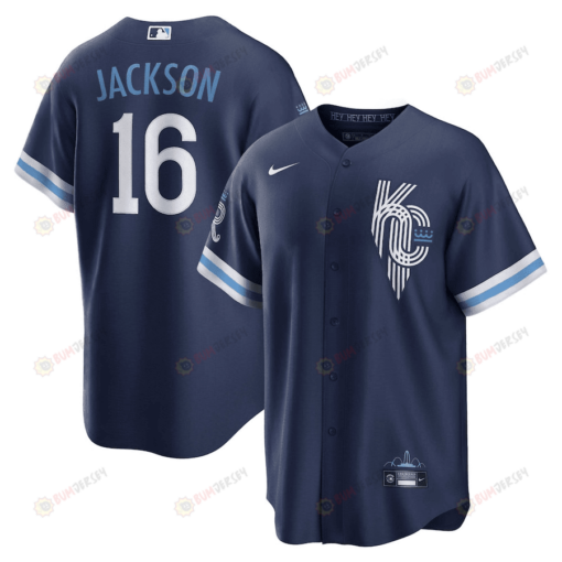 Bo Jackson 16 Kansas City Royals 2022-23 City Connect Jersey - Navy