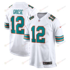 Bob Griese 12 Miami Dolphins Retired Player Jersey - White
