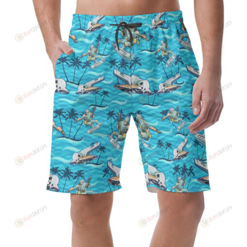 Boba Fett Star Wars Beach Vacation Hawaiian Shorts Summer Shorts Men Shorts - Print Shorts