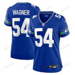 Bobby Wagner 54 Seattle Seahawks Women's Throwback Player Game Jersey - Royal