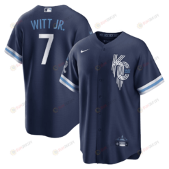 Bobby Witt Jr. 7 Kansas City Royals 2022-23 City Connect Jersey - Navy