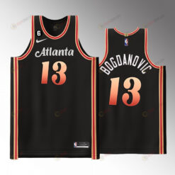 Bogdan Bogdanovic 13 Hawks City Edition Jersey 2022-23 Black