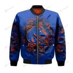 Boise State Broncos Bomber Jacket 3D Printed Camouflage Vintage