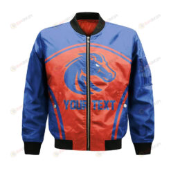 Boise State Broncos Bomber Jacket 3D Printed Curve Style Sport