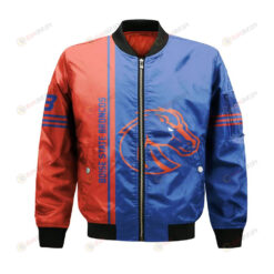 Boise State Broncos Bomber Jacket 3D Printed Half Style