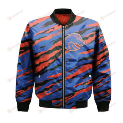 Boise State Broncos Bomber Jacket 3D Printed Sport Style Team Logo Pattern