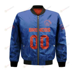 Boise State Broncos Bomber Jacket 3D Printed Team Logo Custom Text And Number