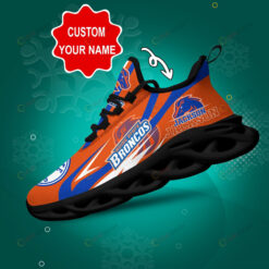 Boise State Broncos Logo Custom Name 3D Max Soul Sneaker Shoes