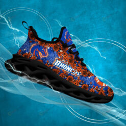 Boise State Broncos Logo Flower Pattern 3D Max Soul Sneaker Shoes