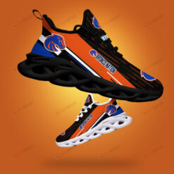 Boise State Broncos Logo Orange Line Pattern 3D Max Soul Sneaker Shoes