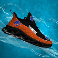 Boise State Broncos Logo Texture Pattern 3D Max Soul Sneaker Shoes