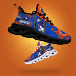 Boise State Broncos Logo Torn And Splatter Pattern 3D Max Soul Sneaker Shoes