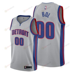 Bol Bol 00 Detroit Pistons 2022 Statement Edition Gray Jersey - Men Jersey