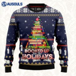 Book Christmas Tree Ugly Sweaters For Men Women Unisex