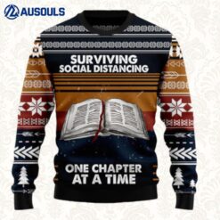 Book Retro Vintage T910 Ugly Sweaters For Men Women Unisex