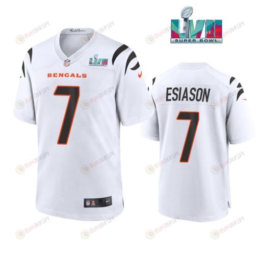 Boomer Esiason 7 Cincinnati Bengals Super Bowl LVII Men's Jersey- White