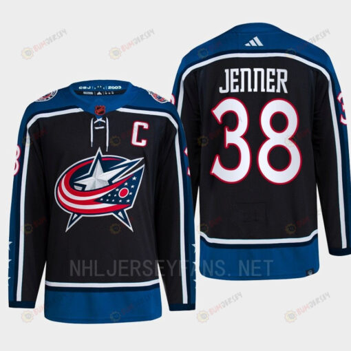 Boone Jenner 38 Reverse Retro 2.0 2022 Columbus Blue Jackets Navy Jersey Primegreen