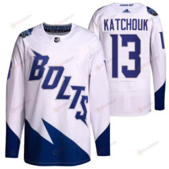 Boris Katchouk 2022 Stadium Series Lightning 13 White Primegreen Jersey Jersey