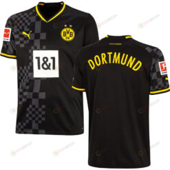 Borussia Dortmund Bundesliga Patch Men 2022/23 Away Jersey - Black