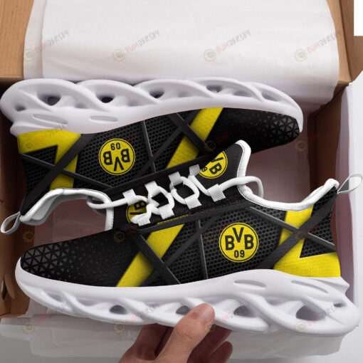 Borussia Dortmund Logo Custom Name Pattern 3D Max Soul Sneaker Shoes