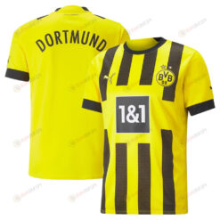 Borussia Dortmund Men 2022/23 Home Player Jersey - Yellow
