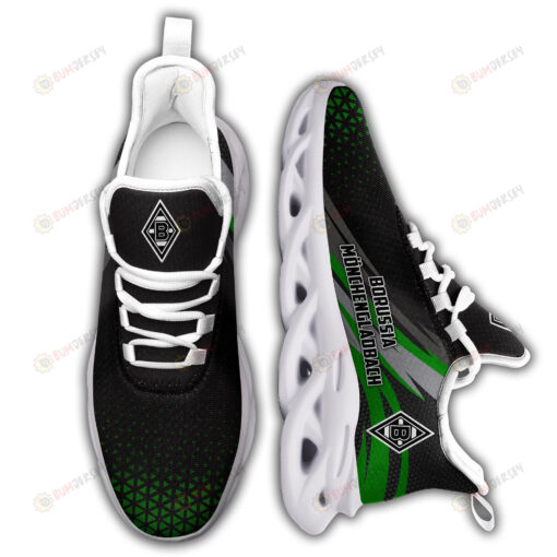 Borussia M?nchengladbach Logo Triangle Pattern Custom Name 3D Max Soul Sneaker Shoes