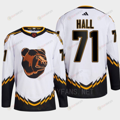 Boston Bruins 2022 Reverse Retro 2.0 Taylor Hall 71 White Primegreen Jersey Men's