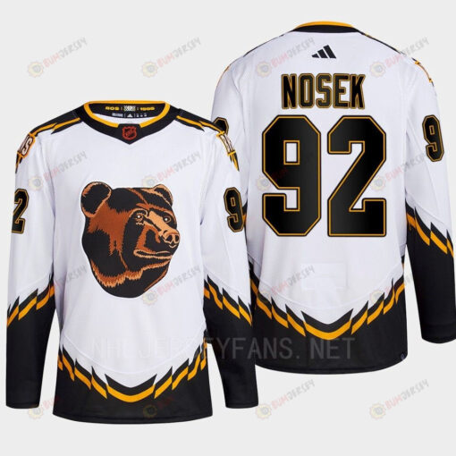 Boston Bruins 2022 Reverse Retro 2.0 Tomas Nosek 92 White Primegreen Jersey Men's