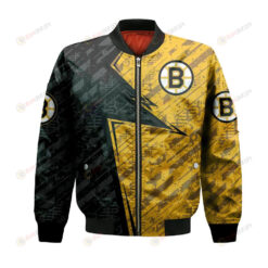 Boston Bruins Bomber Jacket 3D Printed Abstract Pattern Sport