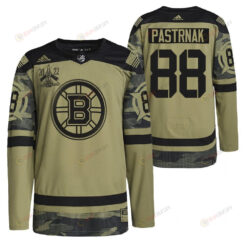 Boston Bruins David Pastrnak 2022 Military Appreciation Night Camo 88 Jersey Primegreen Jersey