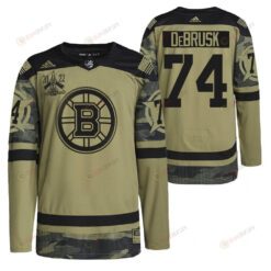 Boston Bruins Jake DeBrusk 2022 Military Appreciation Night Camo 74 Jersey Primegreen Jersey