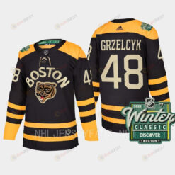 Boston Bruins Matt Grzelcyk 48 2023 Winter Classic Black Jersey
