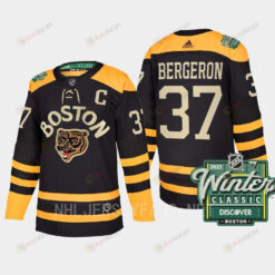 Boston Bruins Patrice Bergeron 37 2023 Winter Classic Black Jersey