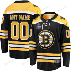 Boston Bruins Stanley Cup 2023 Playoffs Patch Home Breakaway Custom Men Jersey - Black