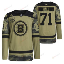 Boston Bruins Taylor Hall 2022 Military Appreciation Night Camo 71 Jersey Primegreen Jersey