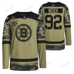Boston Bruins Tomas Nosek 2022 Military Appreciation Night Camo 92 Jersey Primegreen Jersey