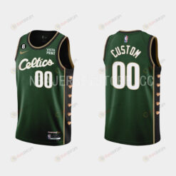 Boston Celtics 00 Custom 2022-23 City Edition Green Men Jersey