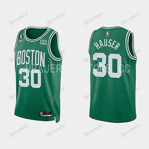 Boston Celtics 30 Sam Hauser 2022-23 Icon Edition Kelly Green Men Jersey