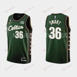 Boston Celtics 36 Marcus Smart 2022-23 City Edition Green Men Jersey