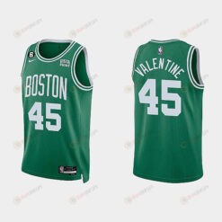 Boston Celtics 45 Denzel Valentine 2022-23 Icon Edition Kelly Green Men Jersey