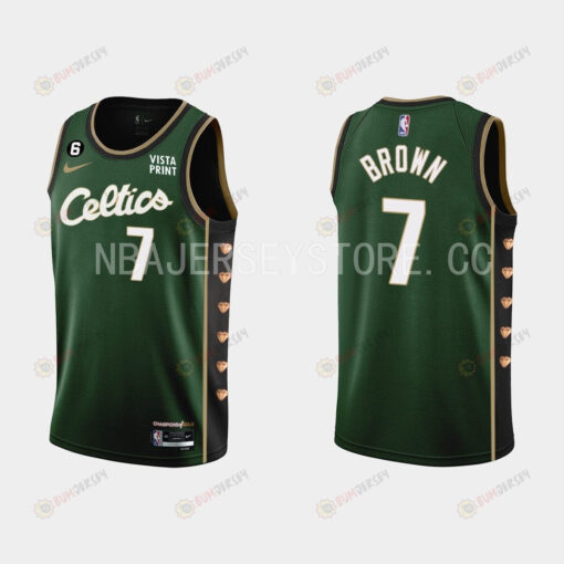 Boston Celtics 7 Jaylen Brown 2022-23 City Edition Green Men Jersey